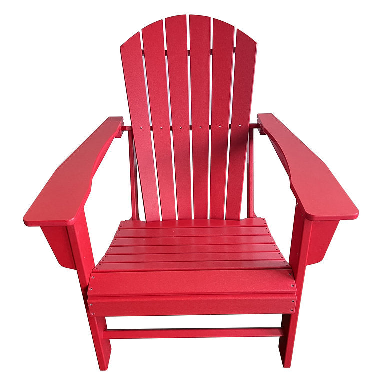 Adirondack Resin Wood Chair - Red