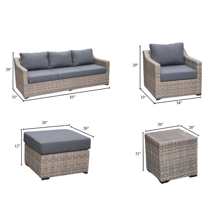 Maple Grove 6 piece Conversation Set
