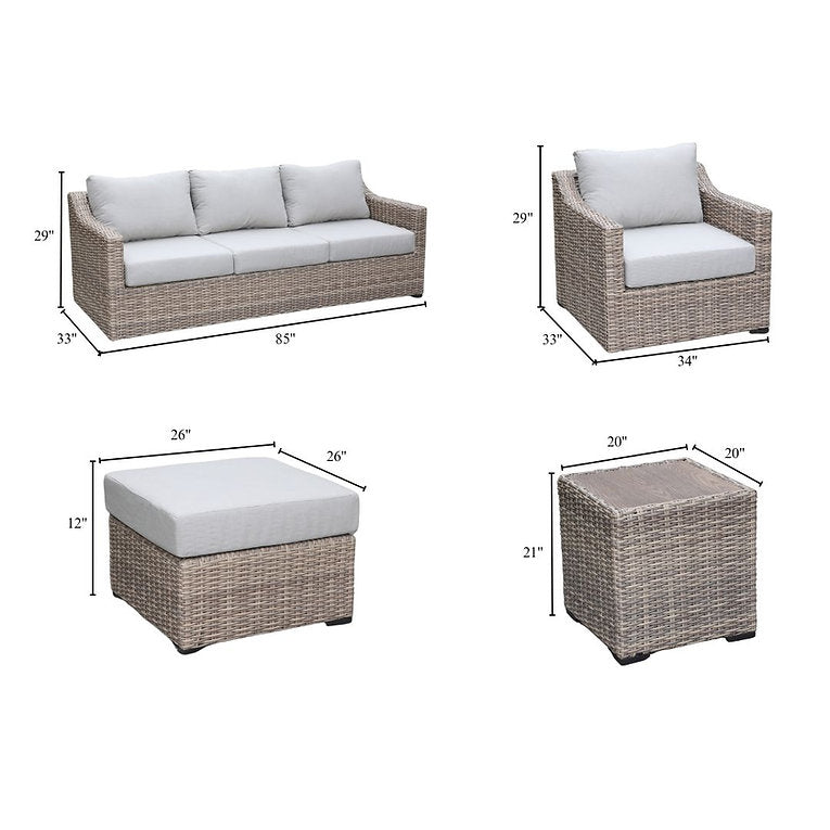 Maple Grove 6 piece Conversation Set