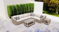 Tulip 6 Seat Sectional with Sunbrella® Cushions